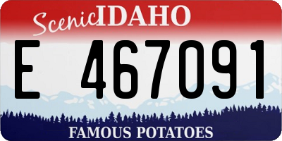 ID license plate E467091