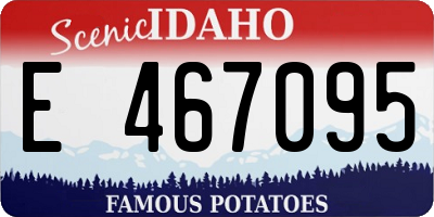 ID license plate E467095