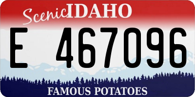 ID license plate E467096