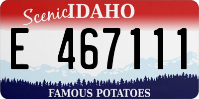 ID license plate E467111