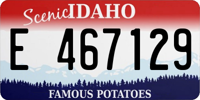 ID license plate E467129