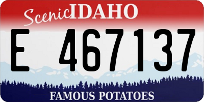 ID license plate E467137