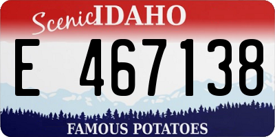 ID license plate E467138