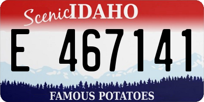 ID license plate E467141