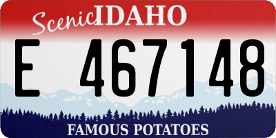 ID license plate E467148