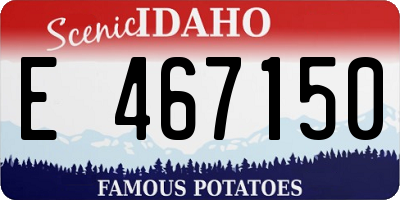 ID license plate E467150