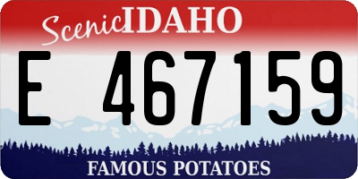 ID license plate E467159
