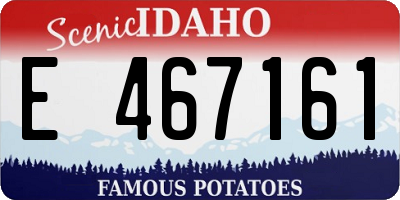 ID license plate E467161