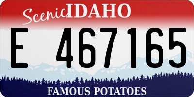 ID license plate E467165