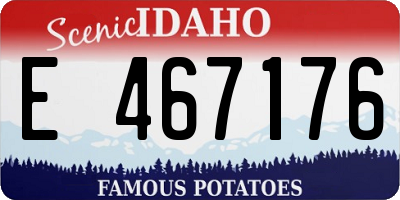ID license plate E467176