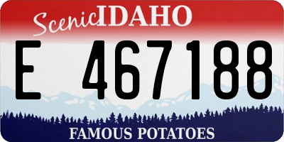 ID license plate E467188