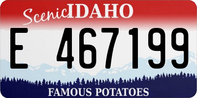 ID license plate E467199