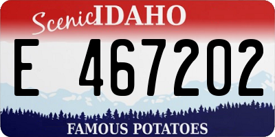 ID license plate E467202