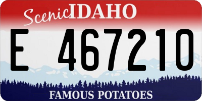 ID license plate E467210