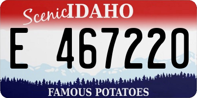 ID license plate E467220