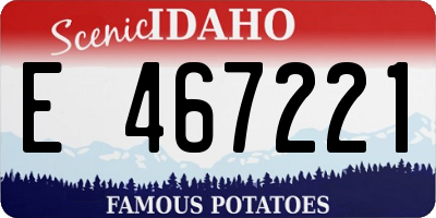 ID license plate E467221