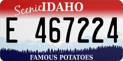 ID license plate E467224