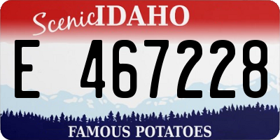 ID license plate E467228