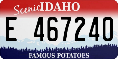 ID license plate E467240