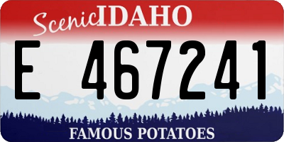 ID license plate E467241