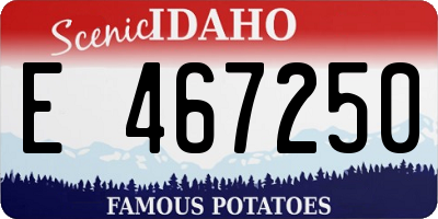 ID license plate E467250