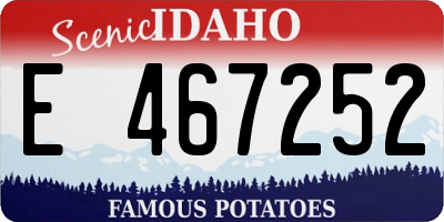 ID license plate E467252