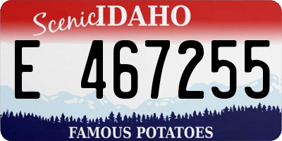 ID license plate E467255