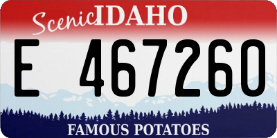 ID license plate E467260