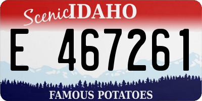 ID license plate E467261