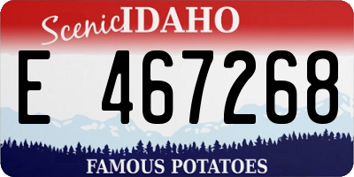 ID license plate E467268