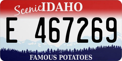 ID license plate E467269
