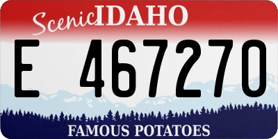 ID license plate E467270