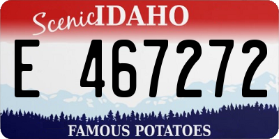 ID license plate E467272