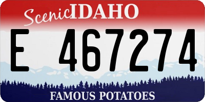 ID license plate E467274