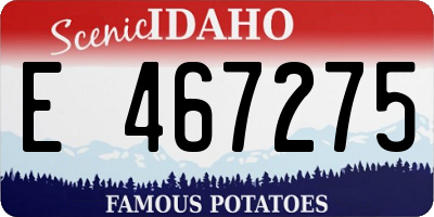 ID license plate E467275