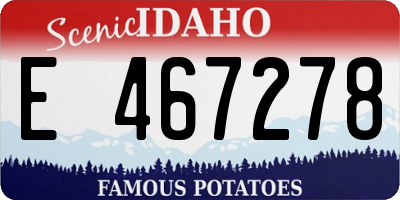 ID license plate E467278