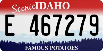 ID license plate E467279