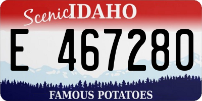 ID license plate E467280