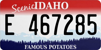 ID license plate E467285