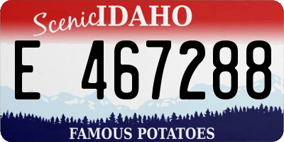 ID license plate E467288