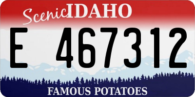 ID license plate E467312