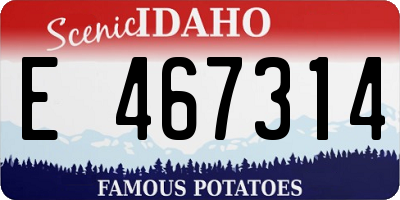 ID license plate E467314