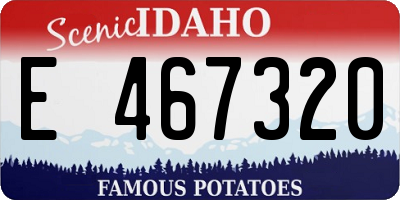 ID license plate E467320