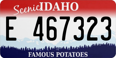 ID license plate E467323