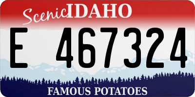 ID license plate E467324