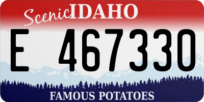 ID license plate E467330