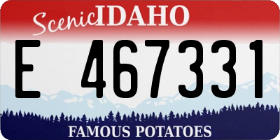 ID license plate E467331