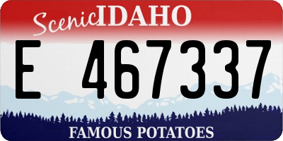 ID license plate E467337