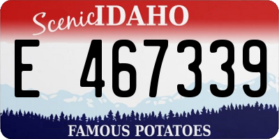 ID license plate E467339