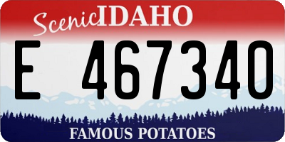 ID license plate E467340